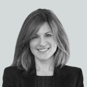 Black and white photo of Jennifer Napier - SVP, Marketing at Business Talent Group
