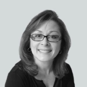 Black and white photo of Patricia Petersen - General Counsel & Chief Administrative Officer at Business Talent Group
