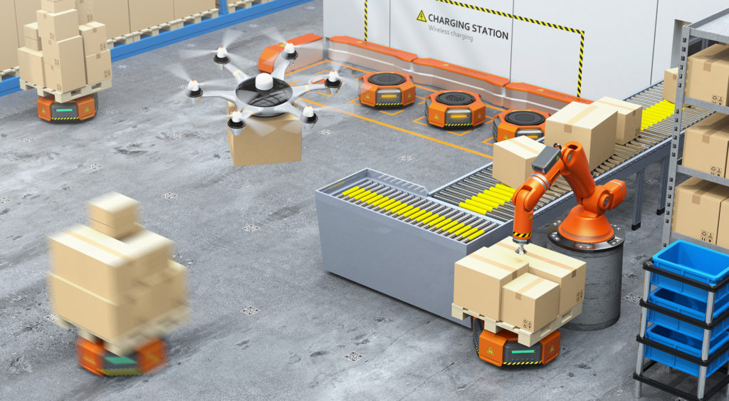 autonomous supply chain - robotic warehouse