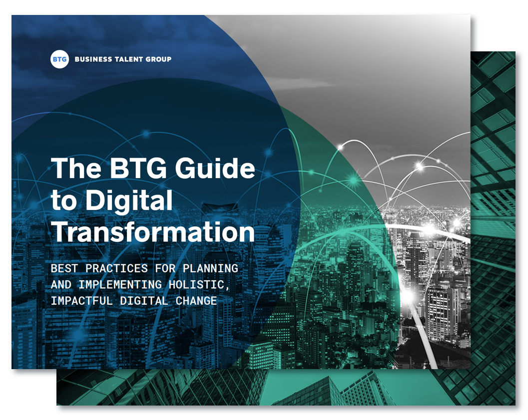 The BTG Guide to Digital Transformation ebook cover