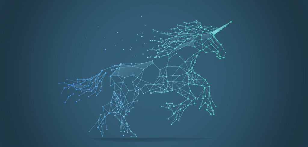 Unicorn Talent: Sometimes a Project Match is Pure Magic - Unicorn illustration made of digital nodes and lines