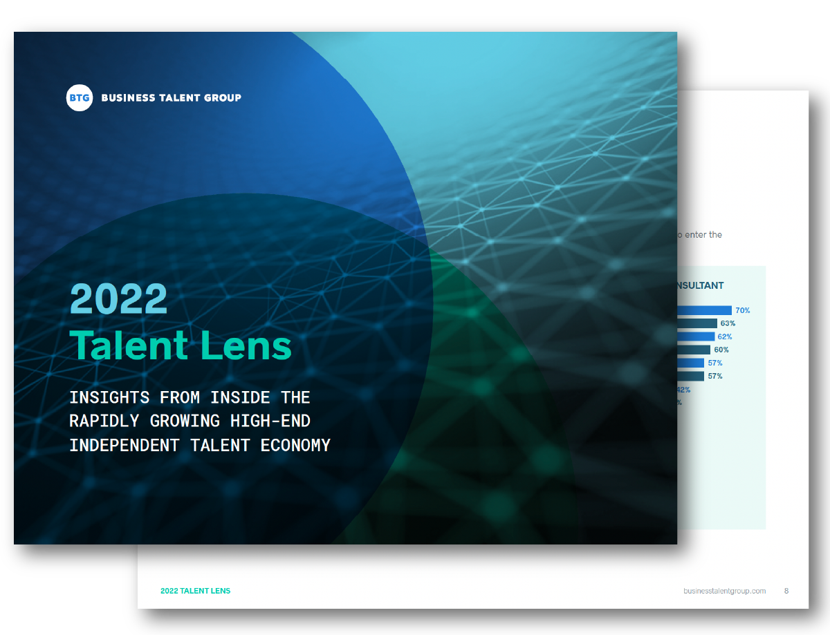 2022 Talent Lens report cover and teaser from Business Talent Group