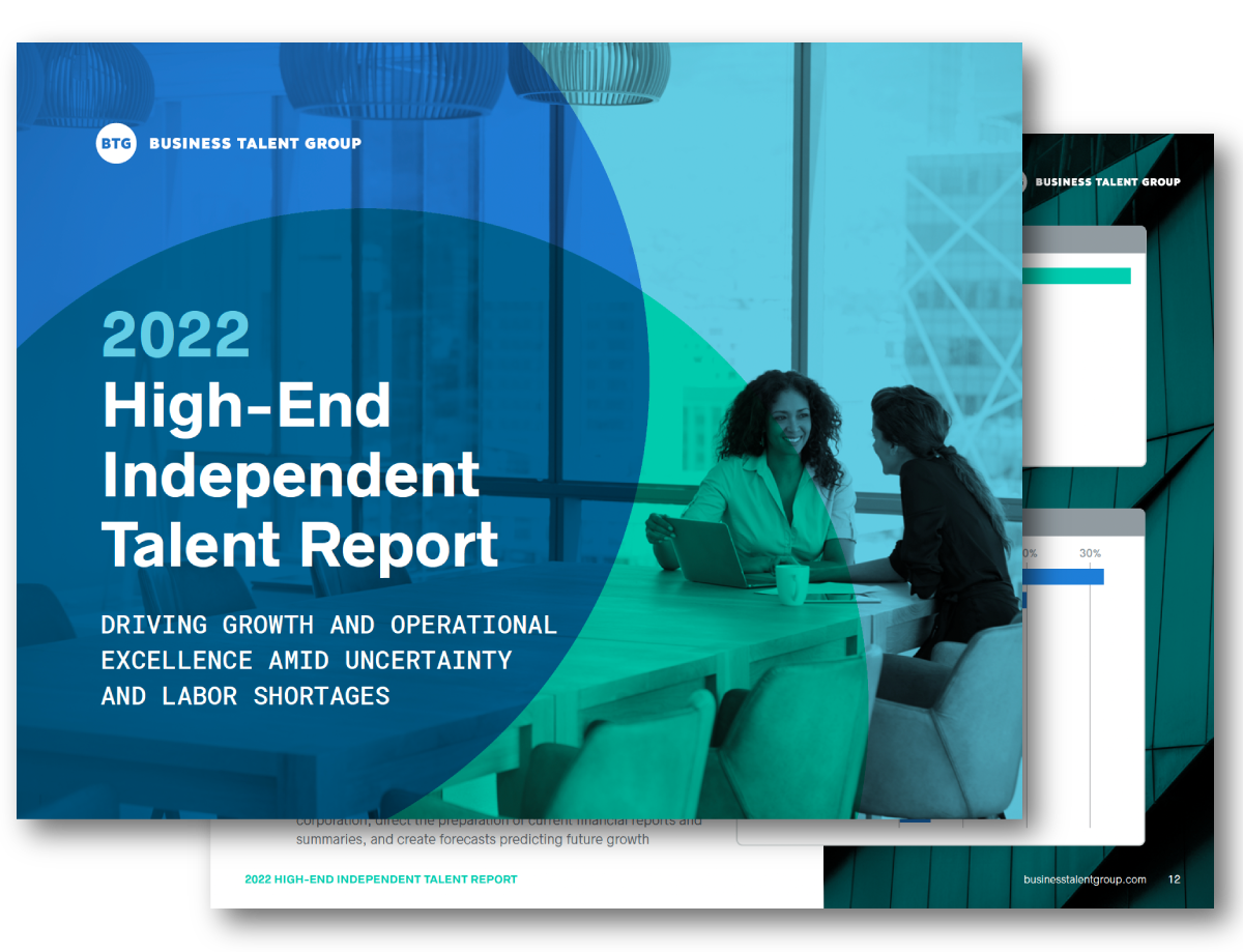 2022 High-End Independent Talent Report from Business Talent Group cover and teaser image